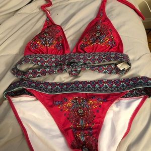 Women’s boho print bikini. Size XL.